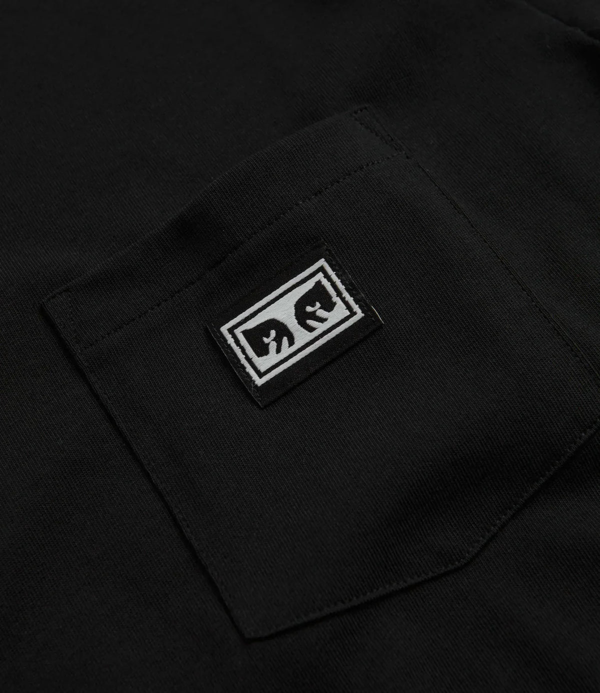 Obey 'Established Works Eyes' ヘビーウェイト ポケットTシャツ - ブラック