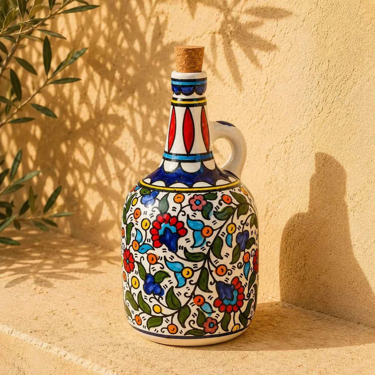 Handmade Ceramic Oil Dispenser / Oil Pourer – Oil Bottle 4.5 × 10 in