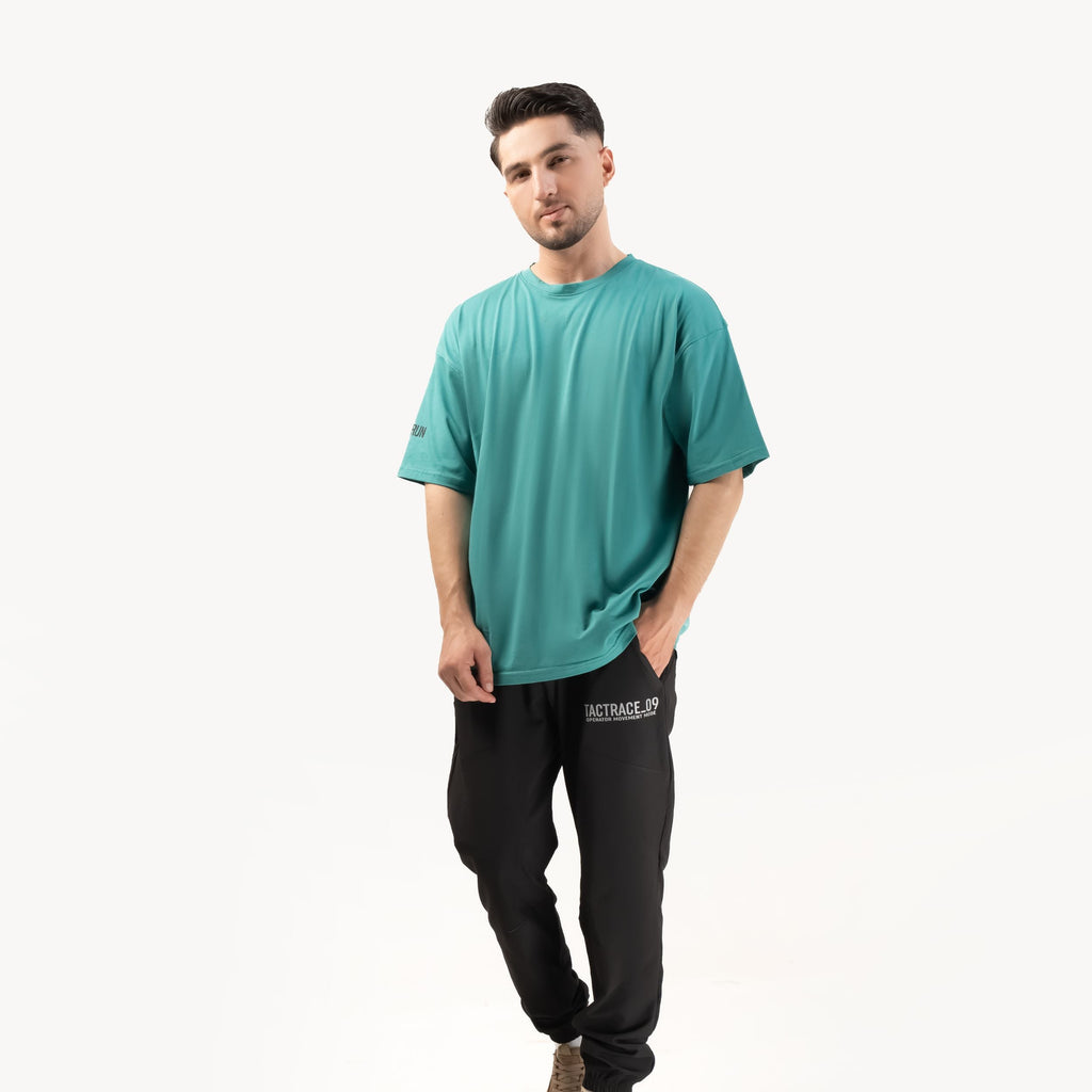 OPERATOR_77 OVERSIZED T-SHIRT — ROUGE GRÜN