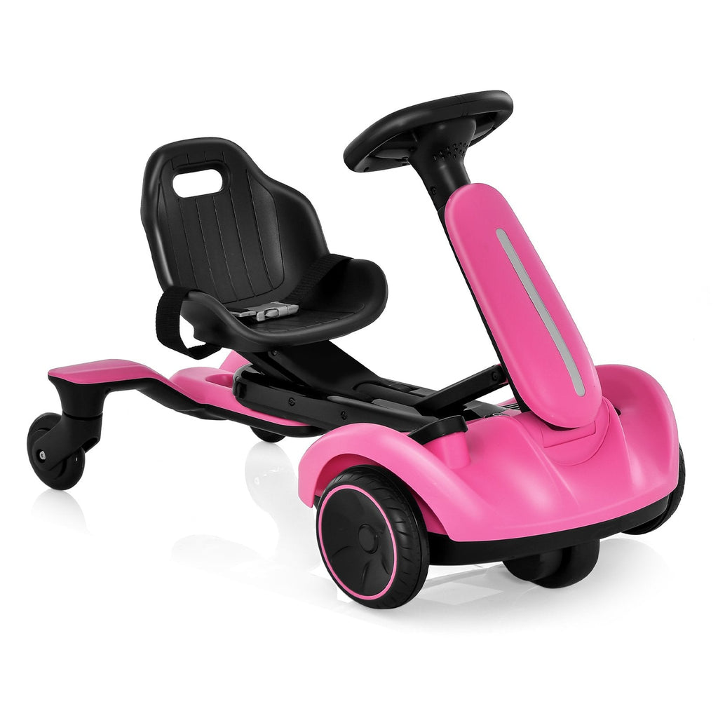 Coche de derrape para niños de 6 V con batería de 6 V y 5 Ah y de 1 a 2 horas de autonomía, rosa