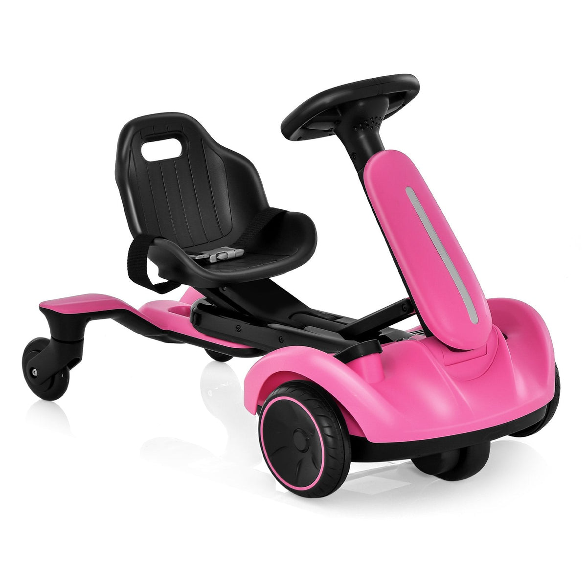 Coche de derrape para niños de 6 V con batería de 6 V y 5 Ah y de 1 a 2 horas de autonomía, rosa