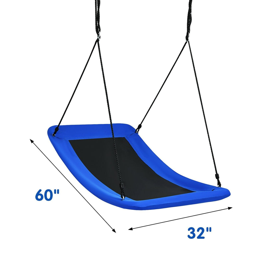 700 lbs belastbare, 152 cm große Plattform-Baumschaukel für Kinder und Erwachsene - Blau