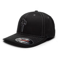 Gorra Flexfit 'OG Puffy Contrast Stitch' de Red Dragon - Negro/Gris