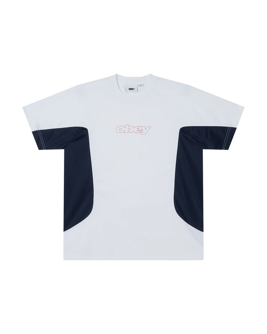 Camiseta activa Obey 'Runner' - Blanco multicolor