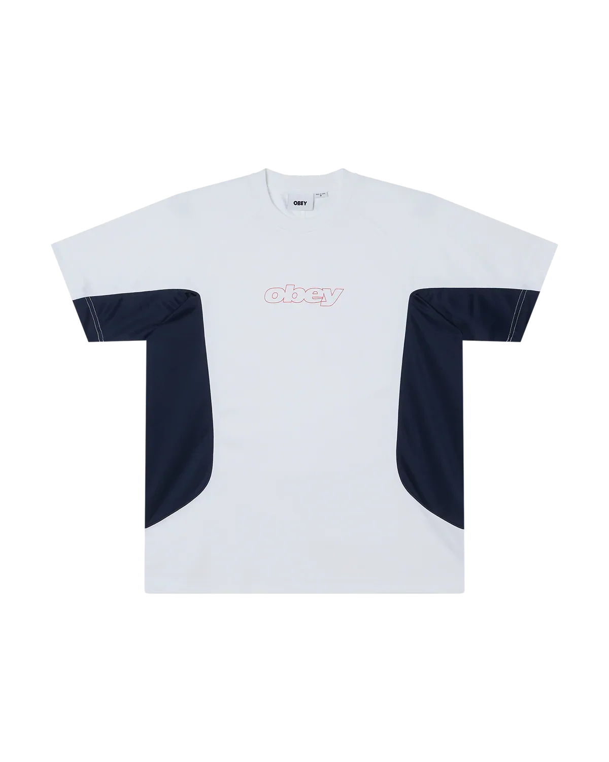 Camiseta activa Obey 'Runner' - Blanco multicolor