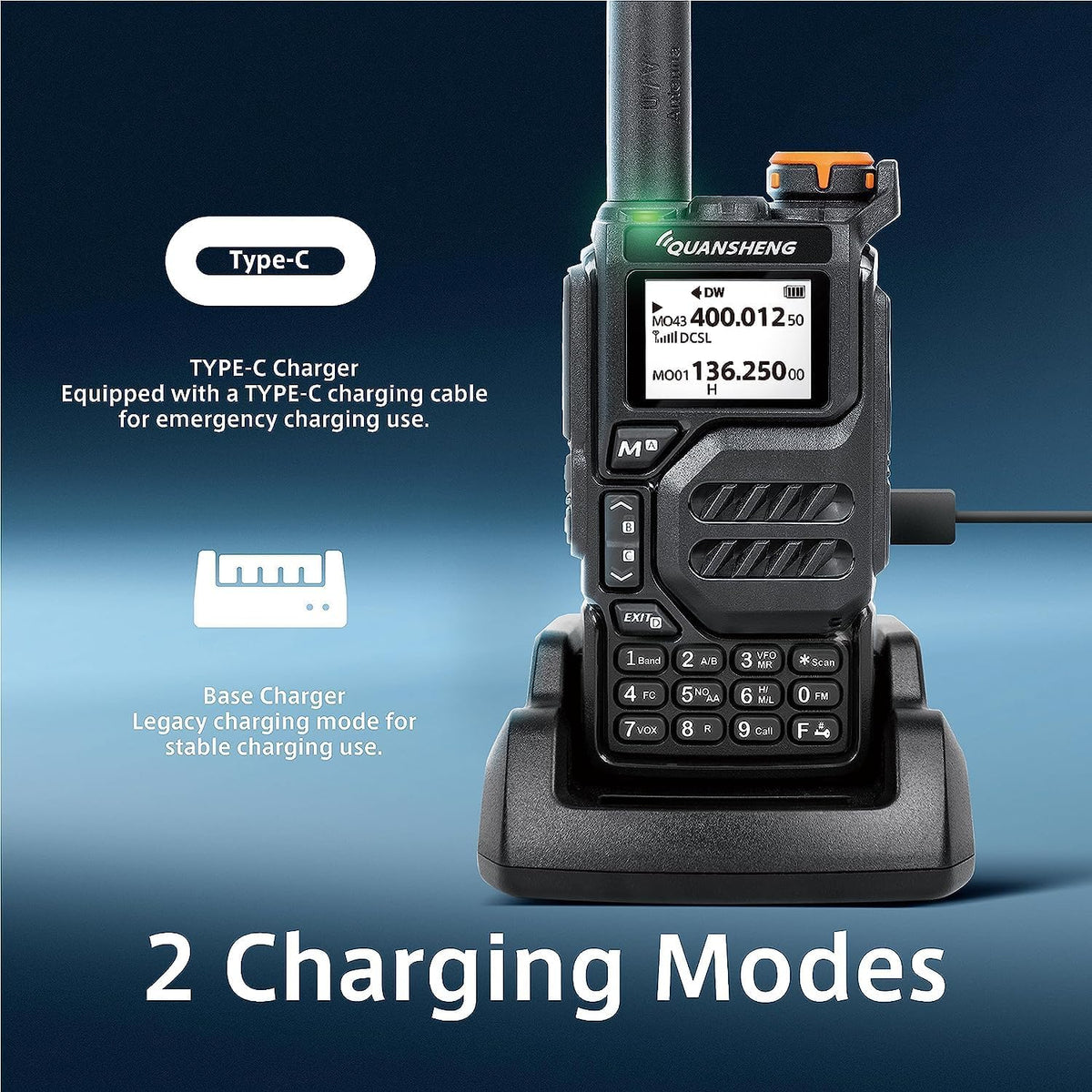 Quansheng UV-K5(8) Amateur Radio NOAA Emergency Weather Receiver; IC Certified.