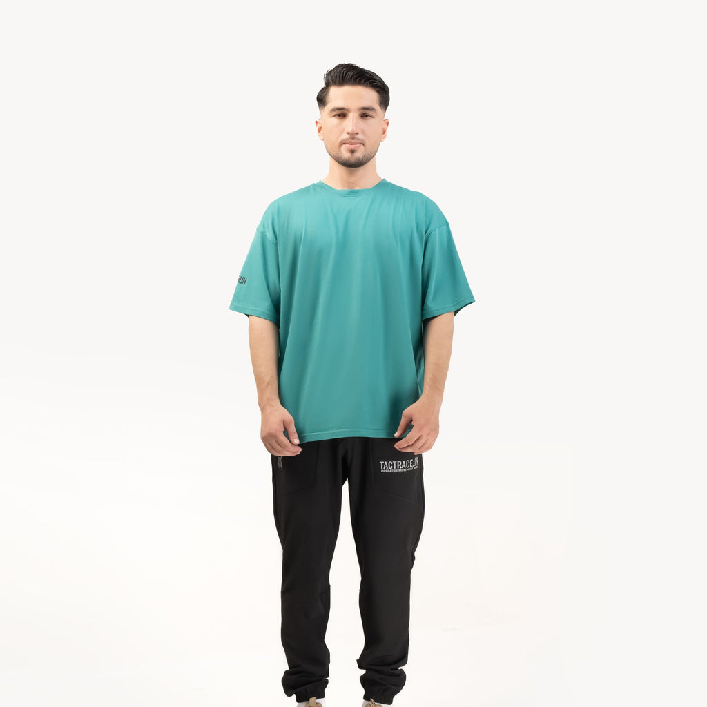 OPERATOR_77 OVERSIZED T-SHIRT — ROUGE GRÜN