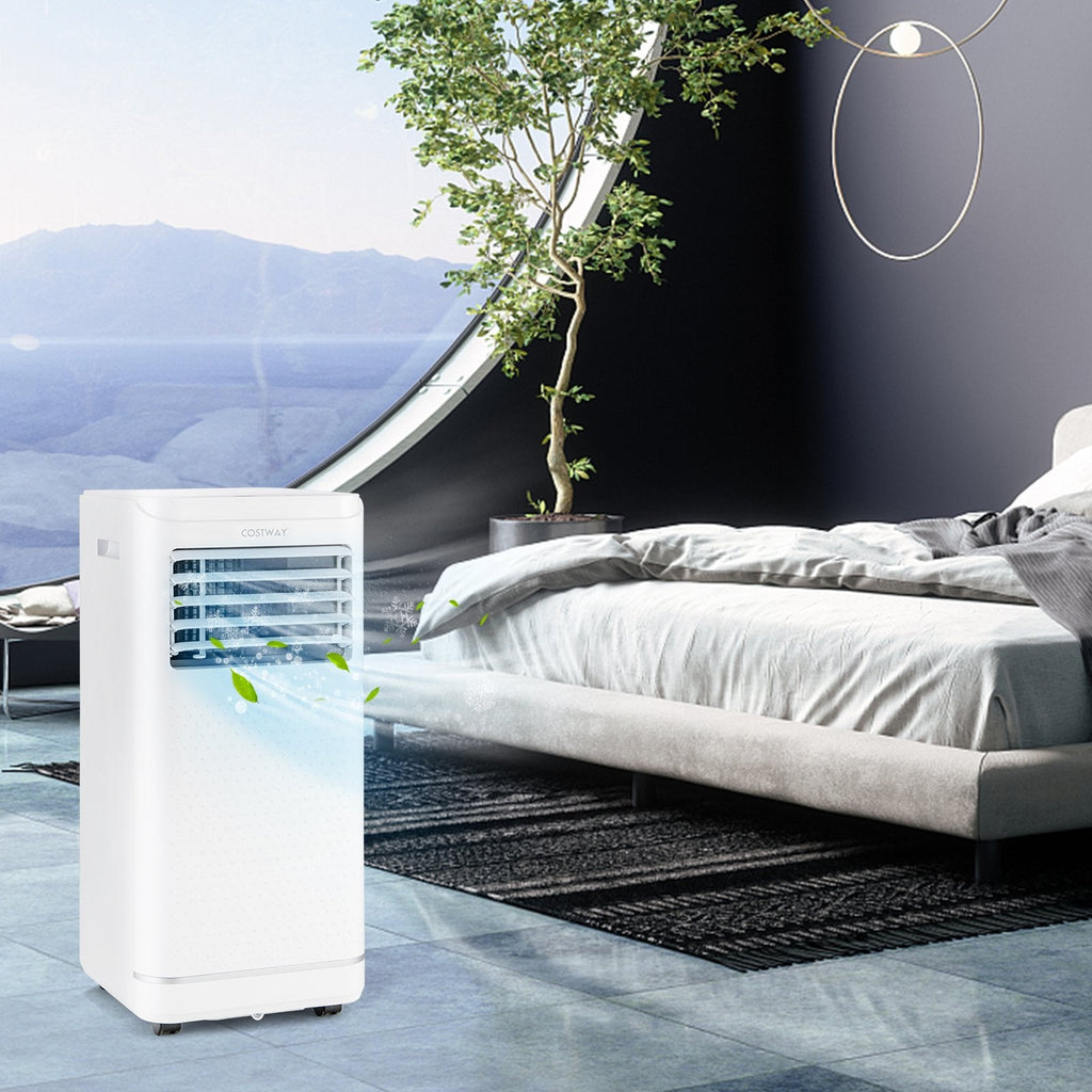 Aire acondicionado portátil de 8000 BTU con deshumidificador y modo ventilador, 250 pies cuadrados, 40 pintas al día