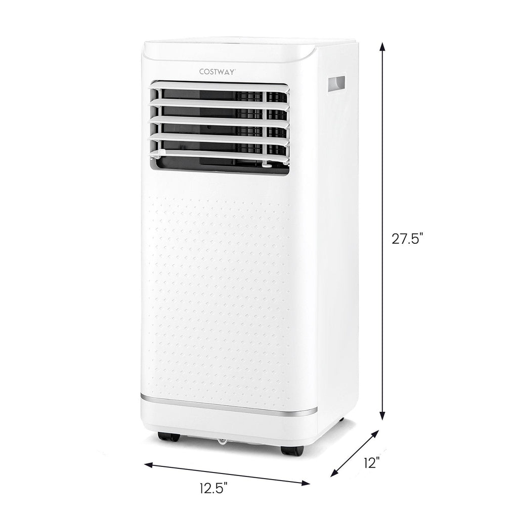 Aire acondicionado portátil de 8000 BTU con deshumidificador y modo ventilador, 250 pies cuadrados, 40 pintas al día