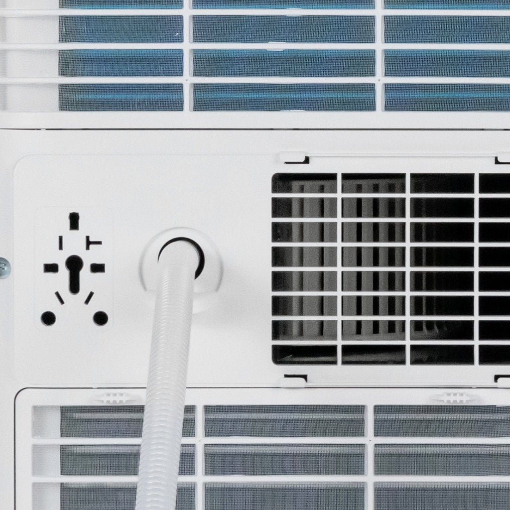 Aire acondicionado portátil de 8000 BTU con ventilador y modo deshumidificador, blanco, 250 pies cuadrados