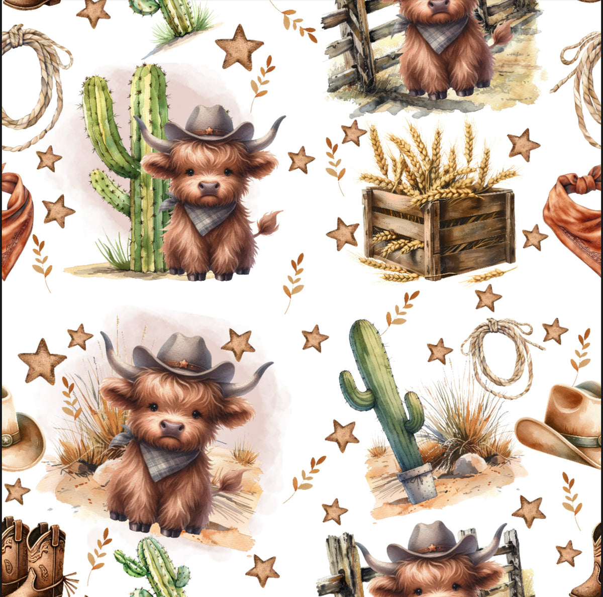 Highland-Cowboy-Musselin aus Bambus