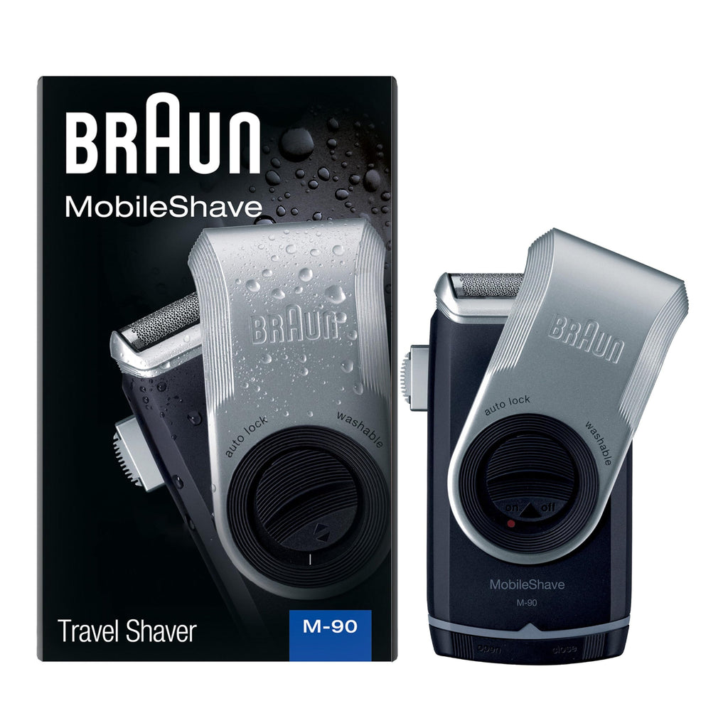 Braun M90 Mobile Shaver for Precision Trimming, Great for Travel, Black/Silver 🍁 All In One Marketplace Canada