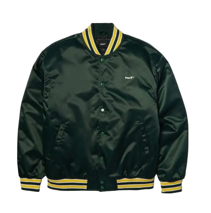 Chaqueta de béisbol HUF 'Digital Renaissance' - Verde bosque