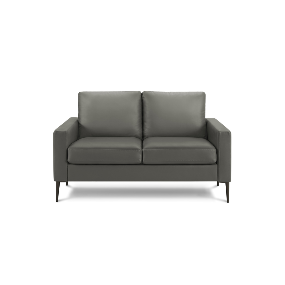 Causeuse de 58" avec deux coussins de Monarch - RA-02 - PU gris (8J32A02)