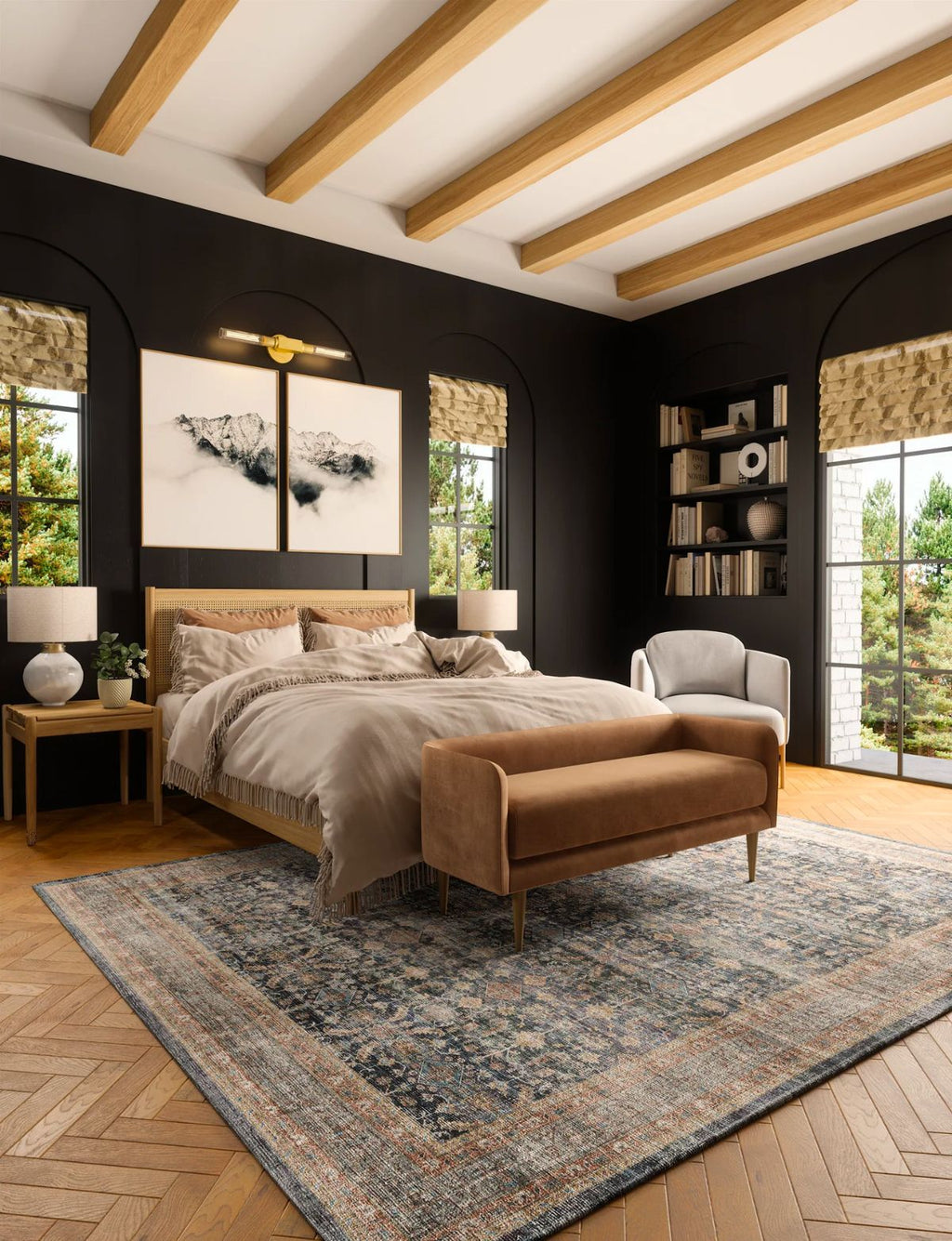 Davina Navy Lagoon Rug