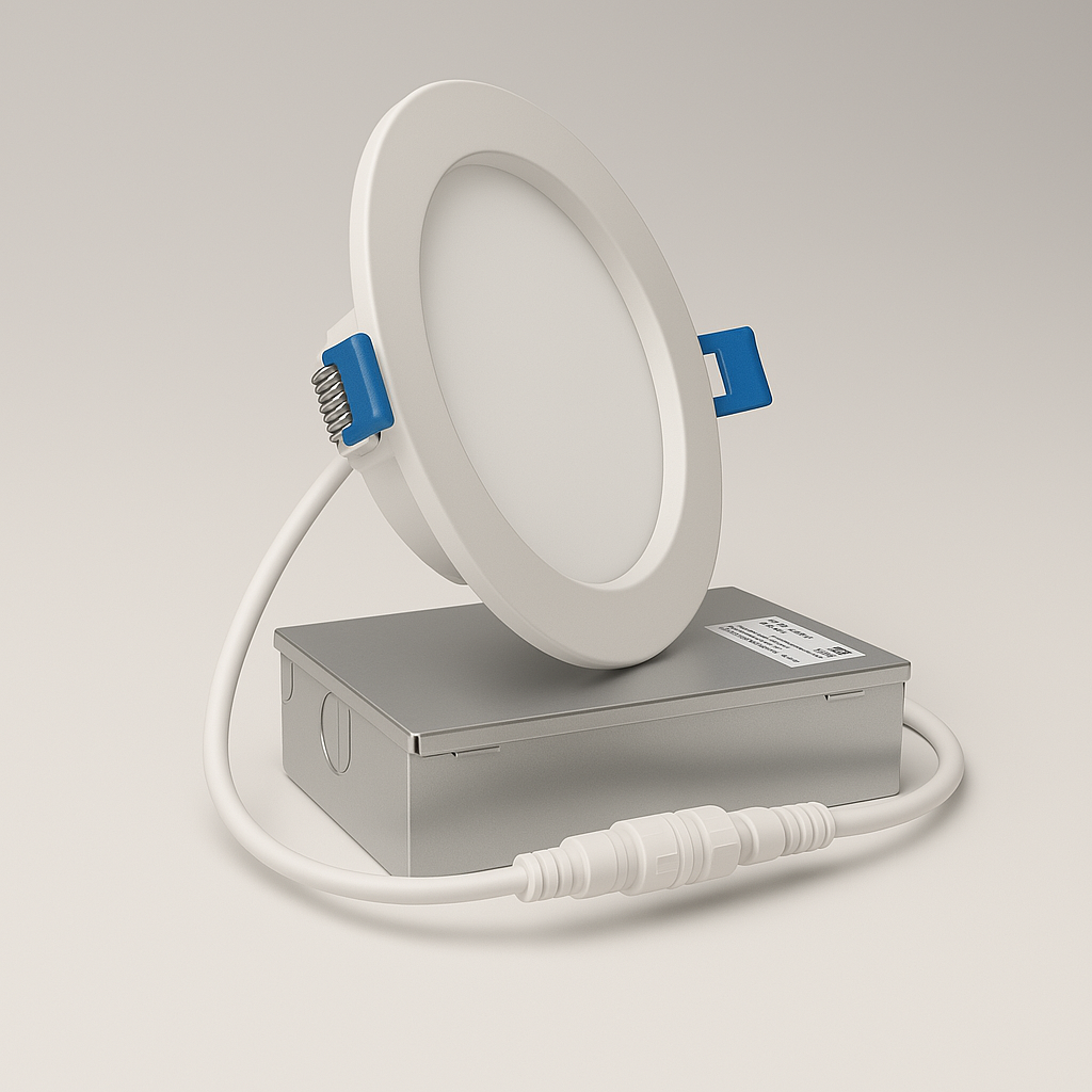 Luvelle Luz empotrada LED delgada de 6″ — 1050lm, sin lata, 5CCT, Energy Star, ETL, clasificación IC