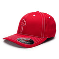 Gorra Flexfit Red Dragon 'OG Puffy Contrast Stitch' - Rojo/Blanco