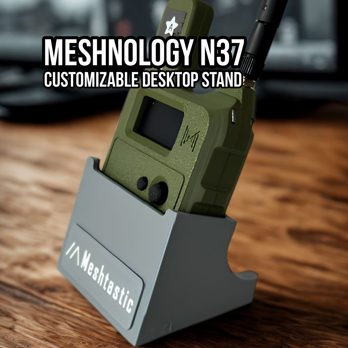 Soporte para rastreador Meshnology N37, base de escritorio para configuraciones Meshtastic y Meshcore LoRa