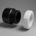 Adaptador para sifón de fregadero ABS LESSO — de cubo para unión deslizante con tuerca DWV, con certificación cUPC
