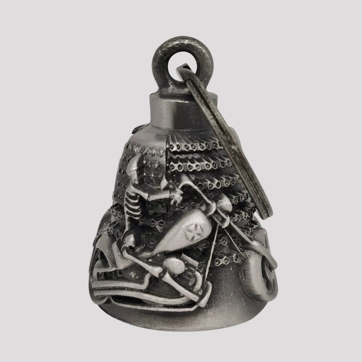 Clochette de protection pour moto motif tête de mort