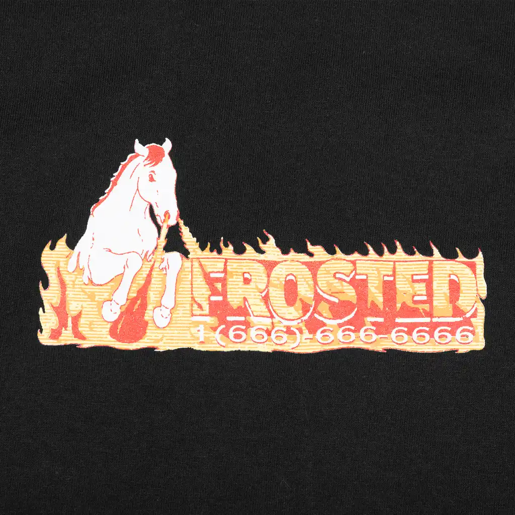 Camiseta 'Horse Box Logo' de Frosted Skateboards - Negra