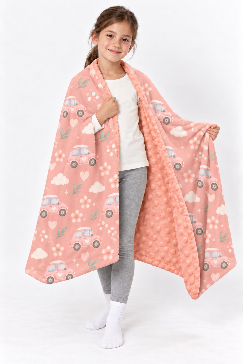 Manta de minky suave escapada 🌸 mediana