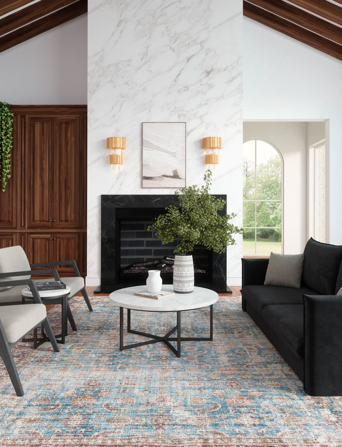 Zariah Brick Lagoon Rug
