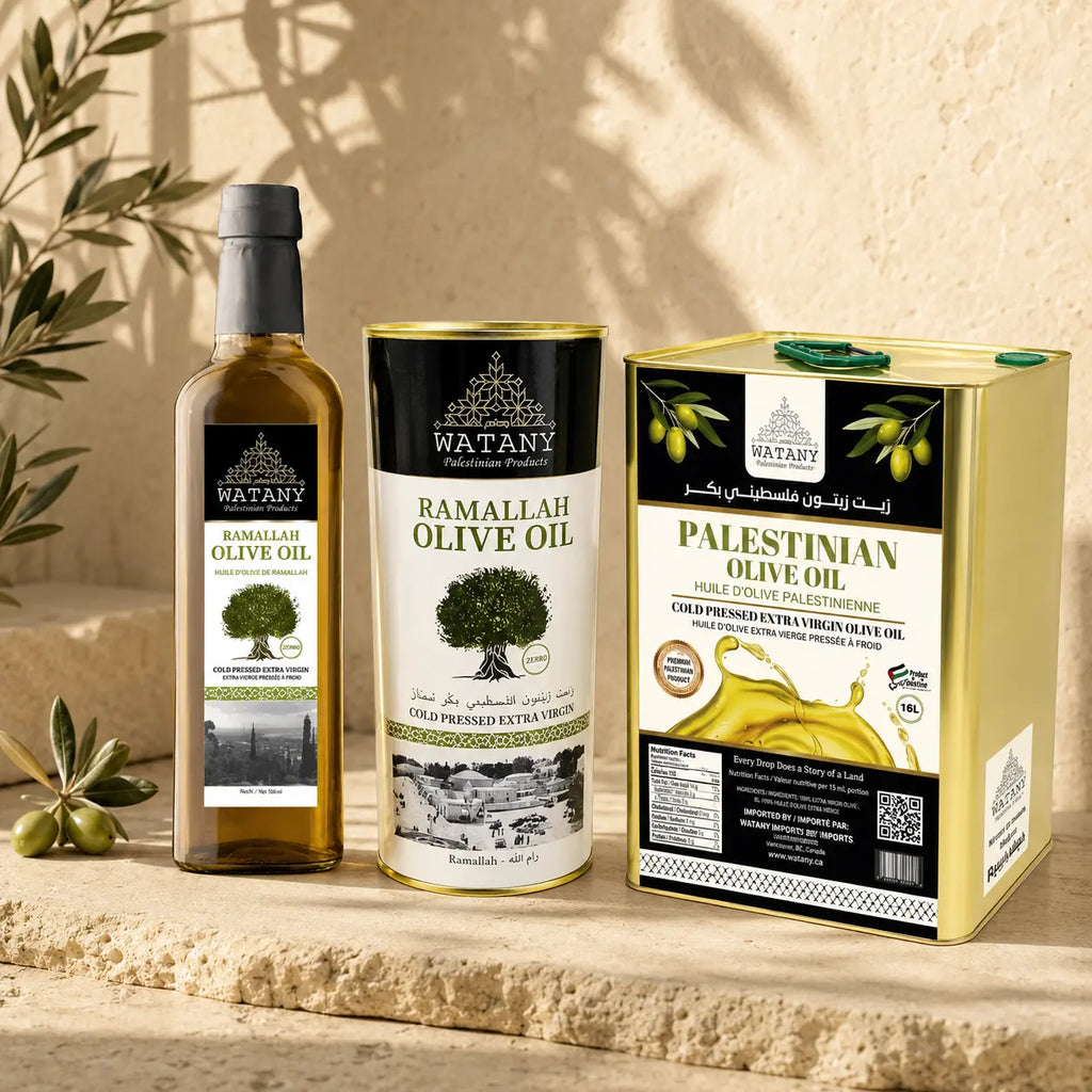 Ramallah Palestinian Extra Virgin Olive Oil – 750ml, 1L & 16L
