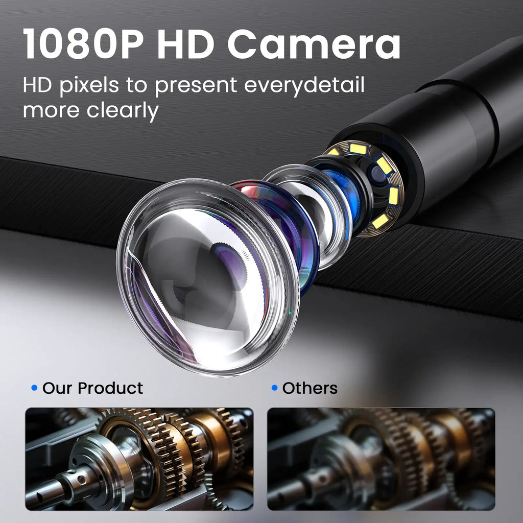 Cámara de inspección endoscópica industrial 8mm 1080P IP67