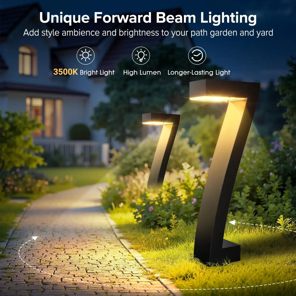 Verbesserte helle LED-Solarleuchten für draußen, IP65-wasserdichte Solar-Gartenleuchten für Hof, Einfahrt und Gehweg zur Dekoration