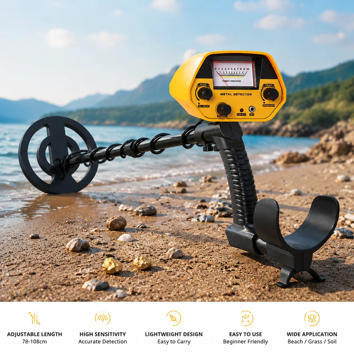 Professioneller Metalldetektor für den Untergrund – Gold- und Schatzsuche