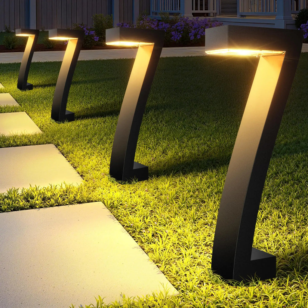 Verbesserte helle LED-Solarleuchten für draußen, IP65-wasserdichte Solar-Gartenleuchten für Hof, Einfahrt und Gehweg zur Dekoration