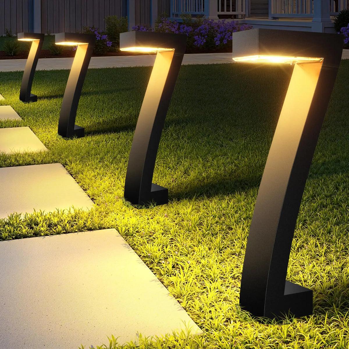 Verbesserte helle LED-Solarleuchten für draußen, IP65-wasserdichte Solar-Gartenleuchten für Hof, Einfahrt und Gehweg zur Dekoration