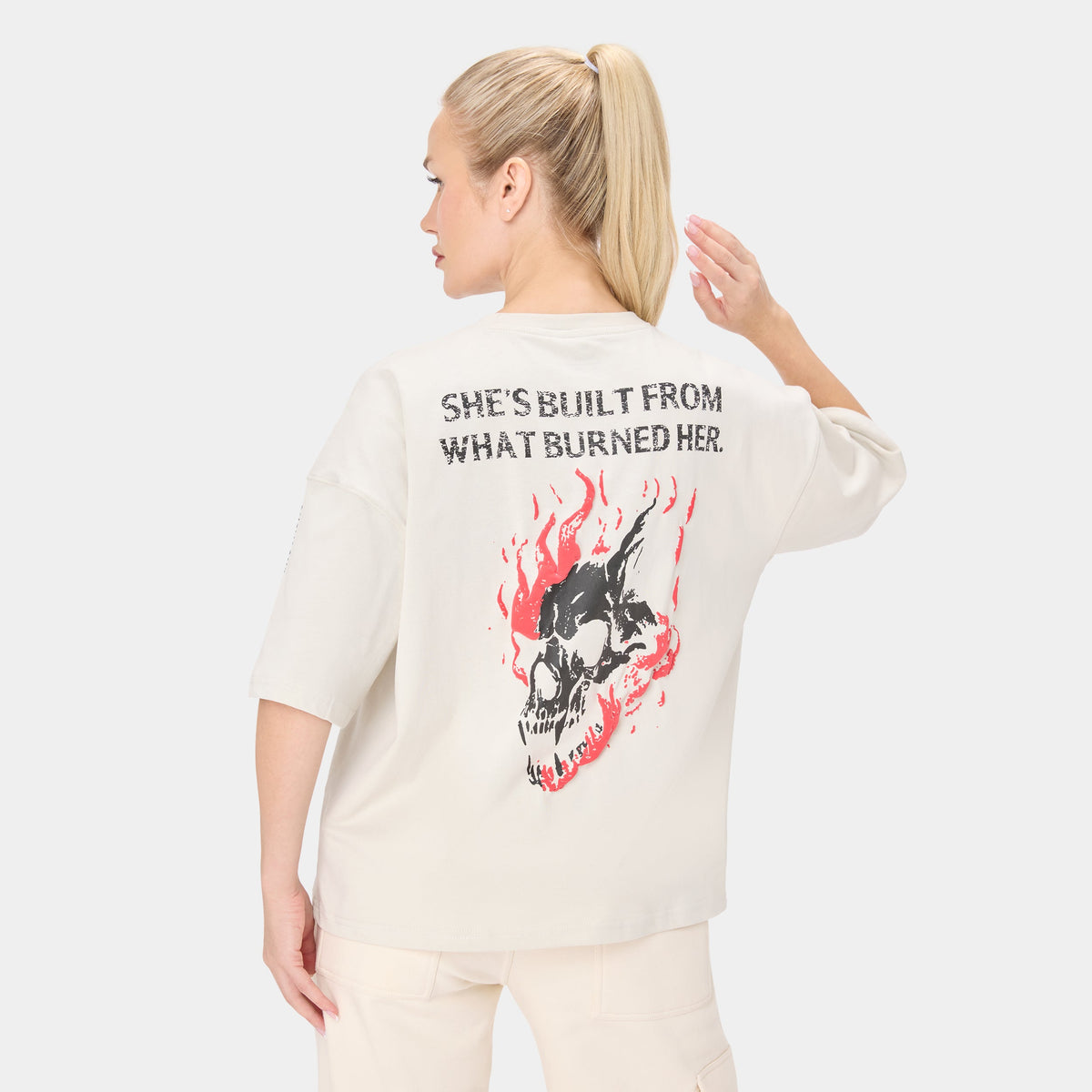 ALPHAFIRE OVERSIZED-T-SHIRT — TACTICAL BEIGE