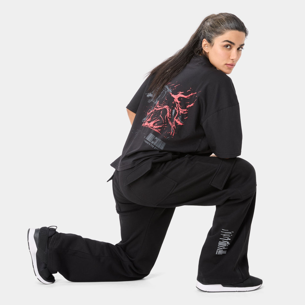 APEXMODE OVERSIZED T-SHIRT — WAR BLACK