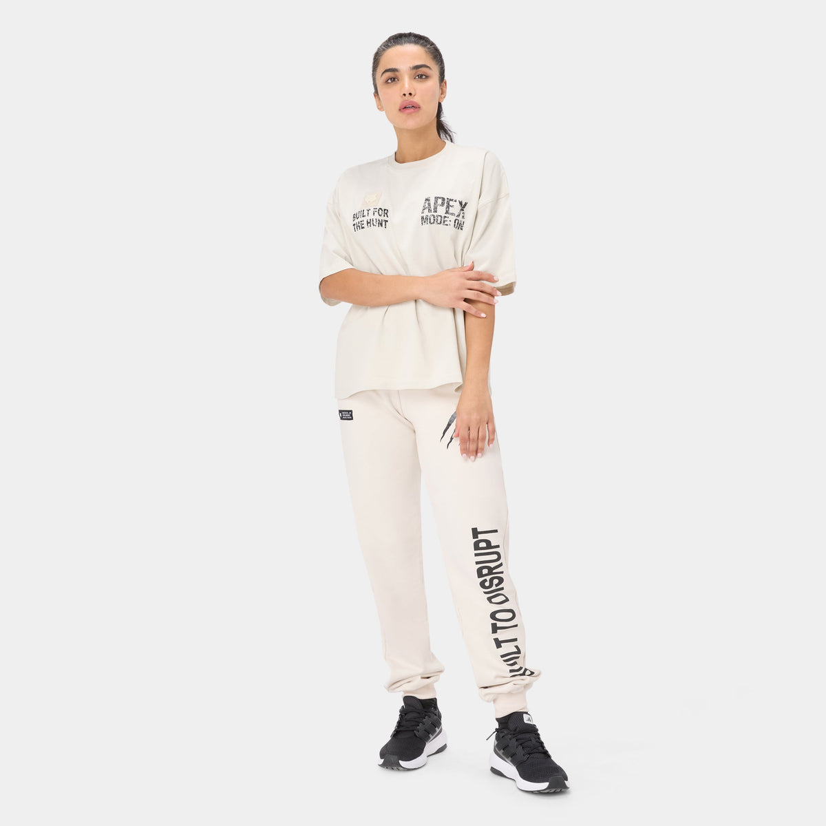 T-SHIRT OVERSIZE APEXMODE — BEIGE TACTIQUE