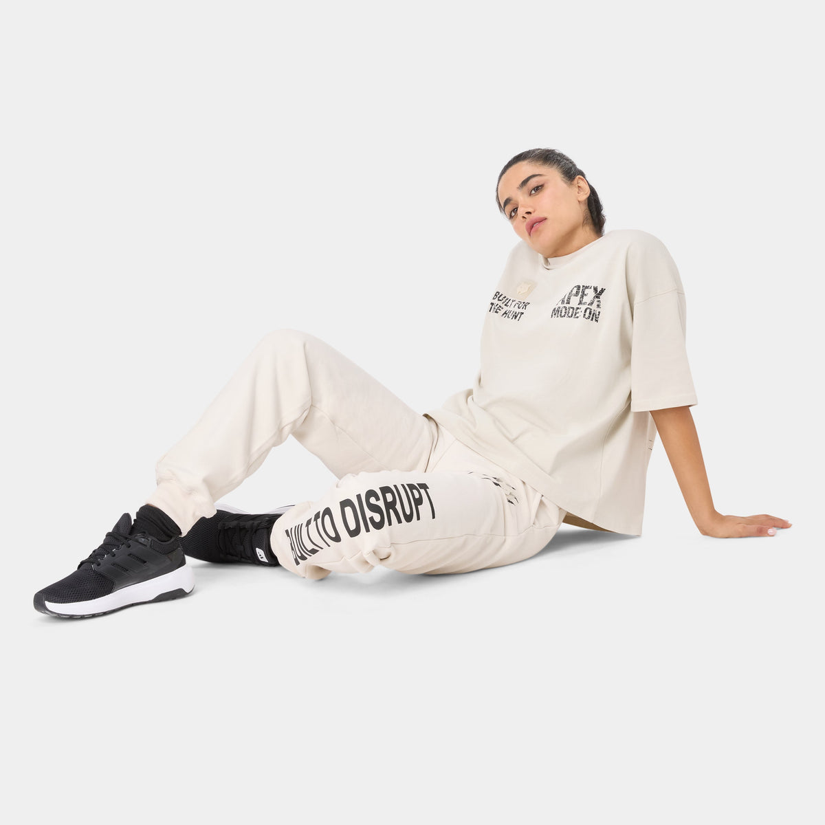 T-SHIRT OVERSIZE APEXMODE — BEIGE TACTIQUE
