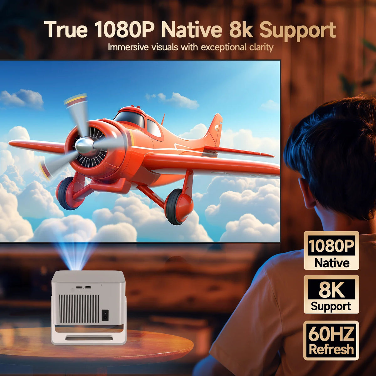 Magcubic HY350Max Projector – 900ANSI, 1080P, Android 14, WiFi6