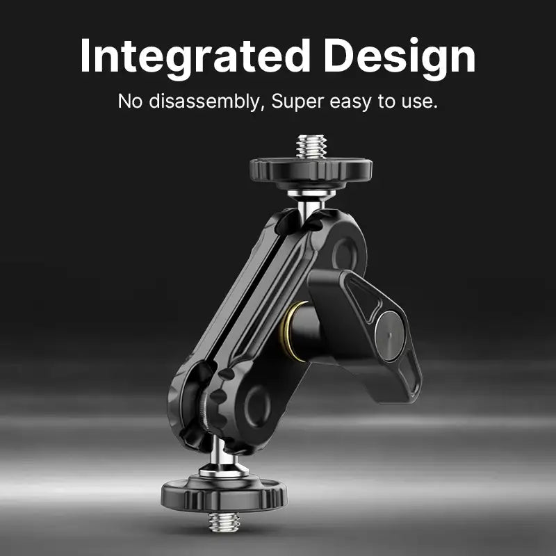 Ulanzi R102 doppelter 360°-Kugelkopf-Magic-Arm-Halter mit 1/4"-Schraubhalterung für Kamera, Videoleuchte und Monitor, Fotografie