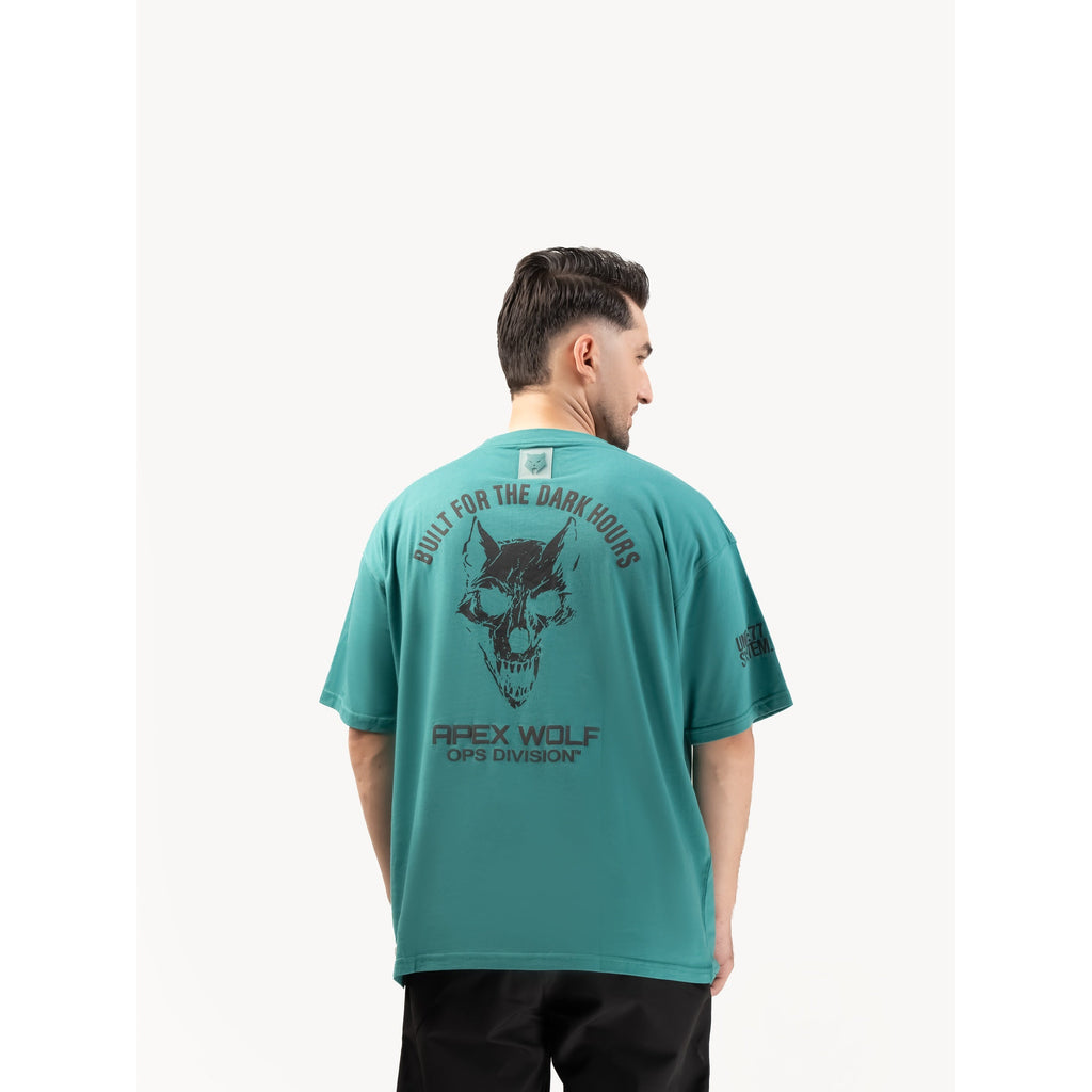 OPERATOR_77 OVERSIZED T-SHIRT — ROUGE GRÜN