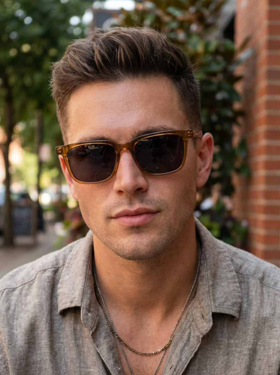 Boléro Vale — Klassische quadratische Sonnenbrille