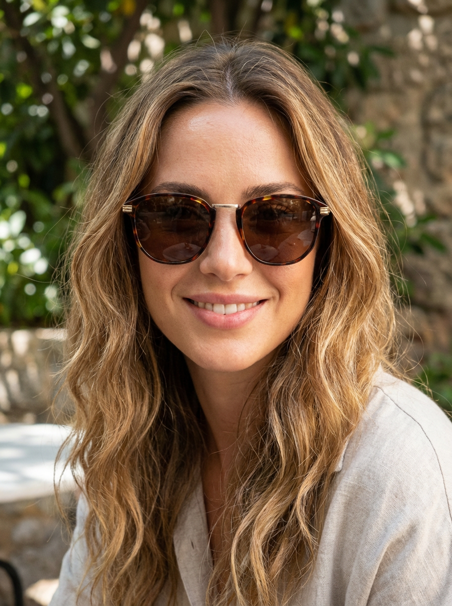 Boléro Roan — Retro-Sonnenbrille mit runden Gläsern