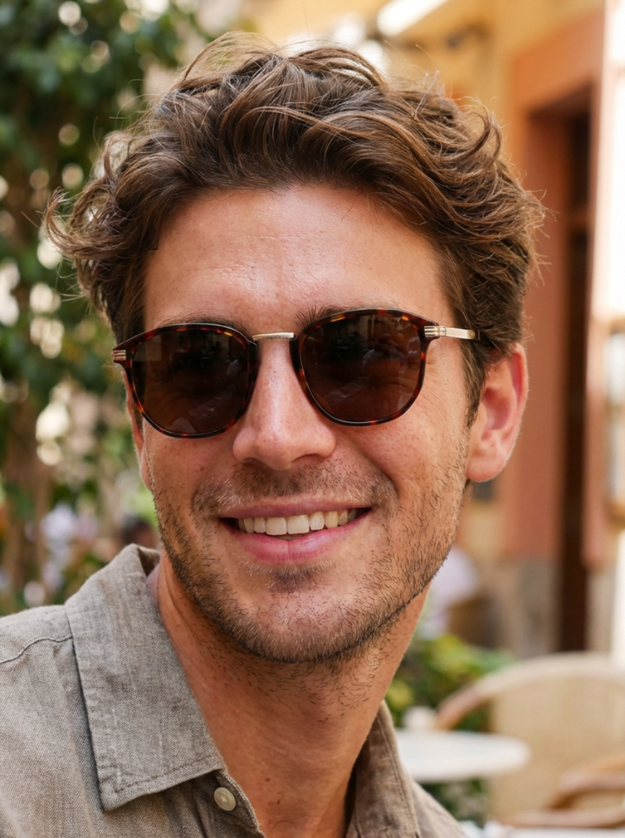 Boléro Roan — Retro-Sonnenbrille mit runden Gläsern