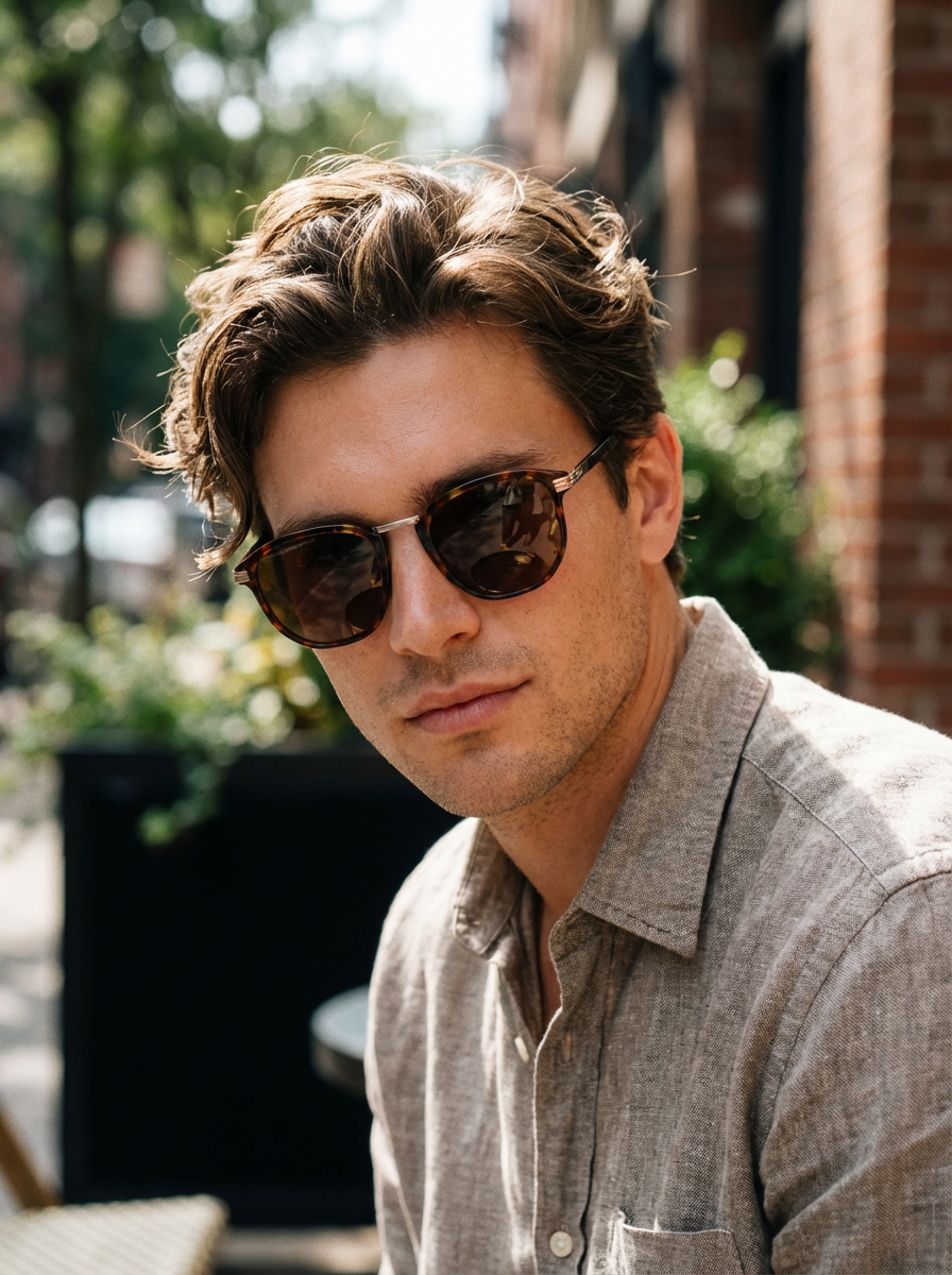 Boléro Roan — Retro-Sonnenbrille mit runden Gläsern