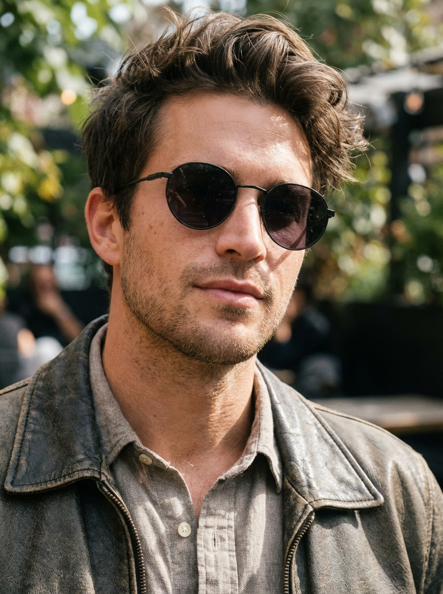 Boléro Sage — Runde Metall-Sonnenbrille