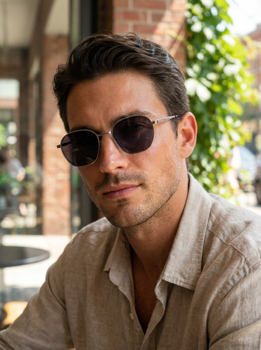 Boléro Onyx — Sechseckige Sonnenbrille