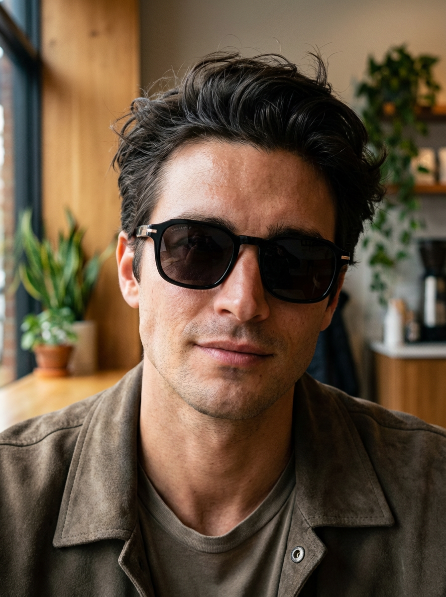 Boléro Quinn — Lunettes de soleil carrées rétro