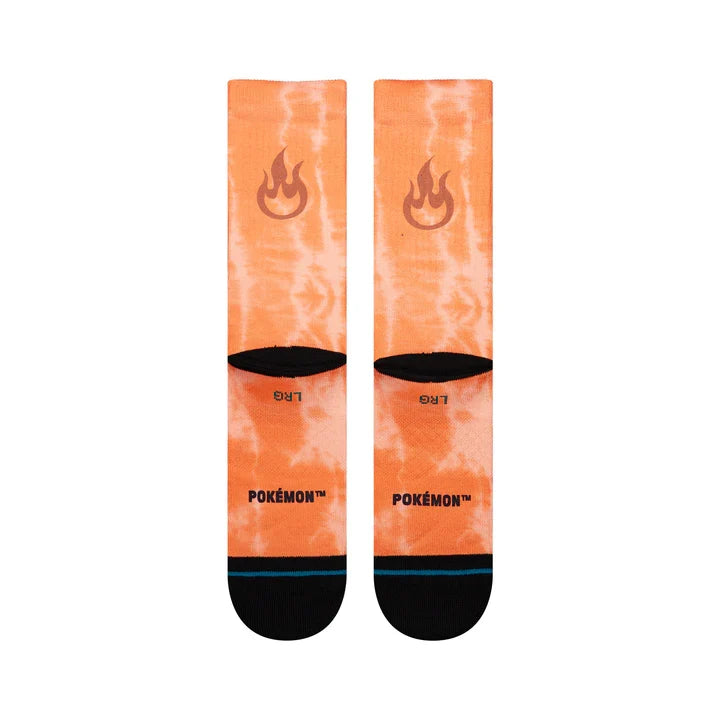 Calcetines tipo crew Stance x Pokémon 'Charizard' - Naranja