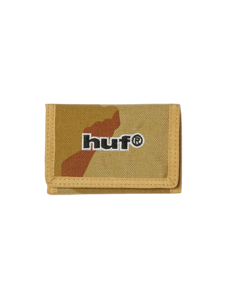 Billetera HUF '89 Logo' - Camuflaje marrón