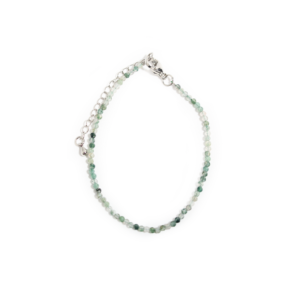 Moss Agate Bracelet - 2-3mm